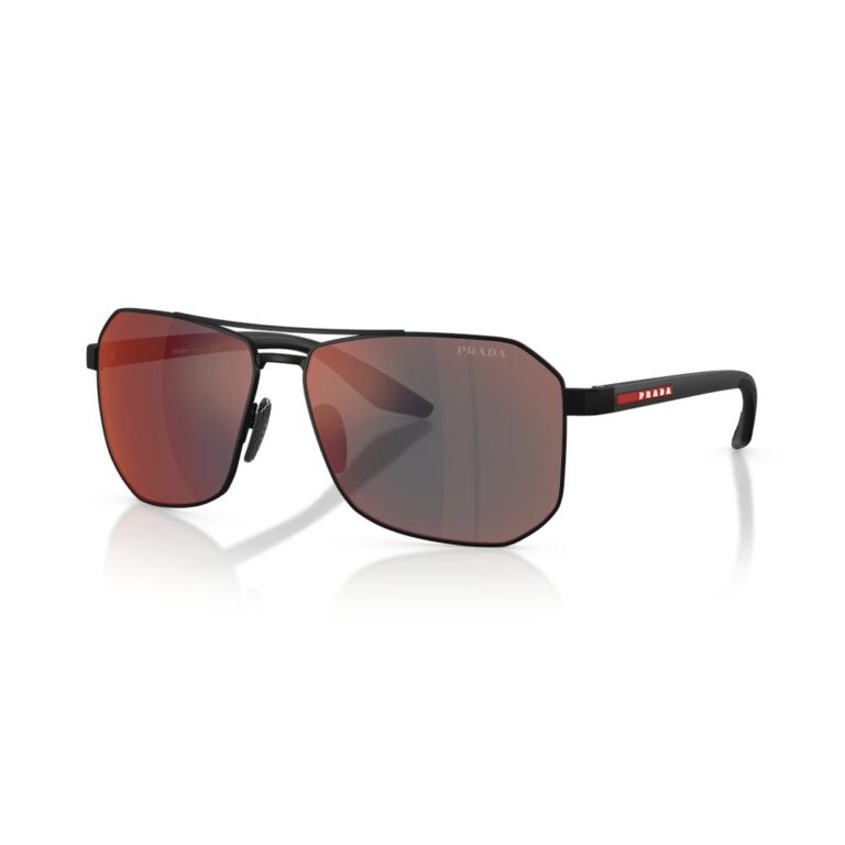 Prada Linea Rossa 0PS A53S Solbriller - Pilot Sort Spejlede Linser