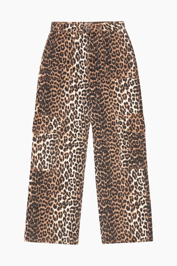 Print Denim Angi J1676 - Leopard - GANNI - Leopard 25W