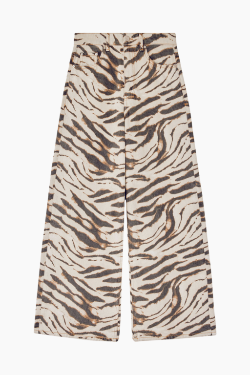 Print Denim Lari Jeans A1190001 - Egret - GANNI