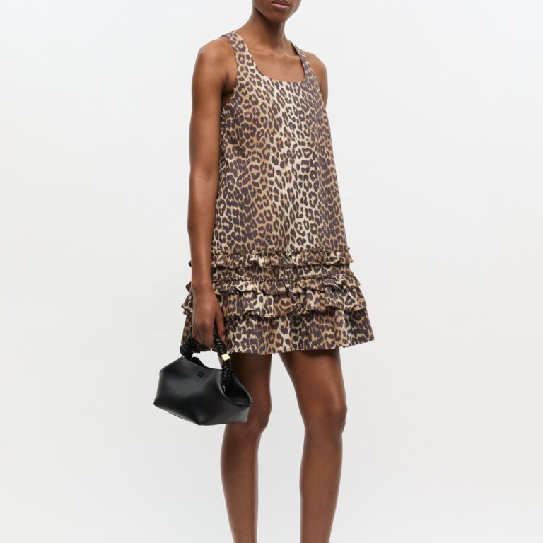 Printed Cotton Poplin Uneck Mini D