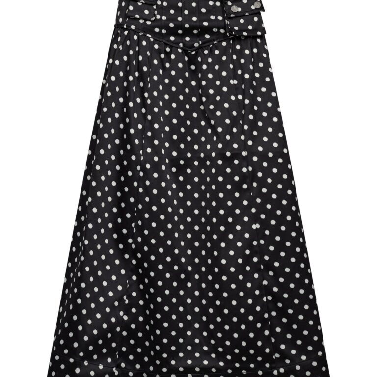 Printed Double Satin Corset Skirt