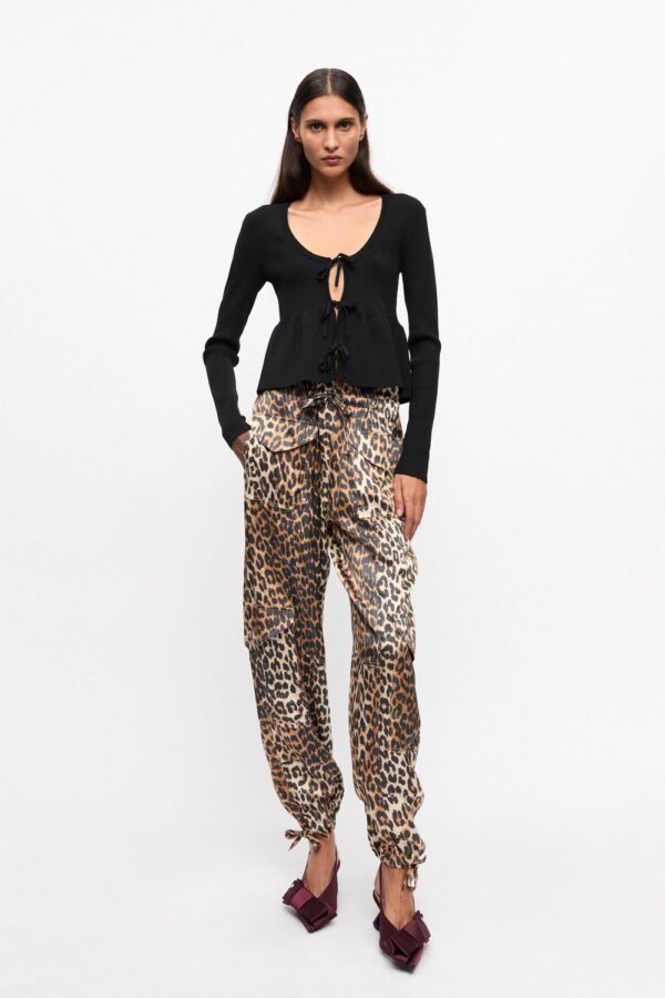 Printed Satin Pants