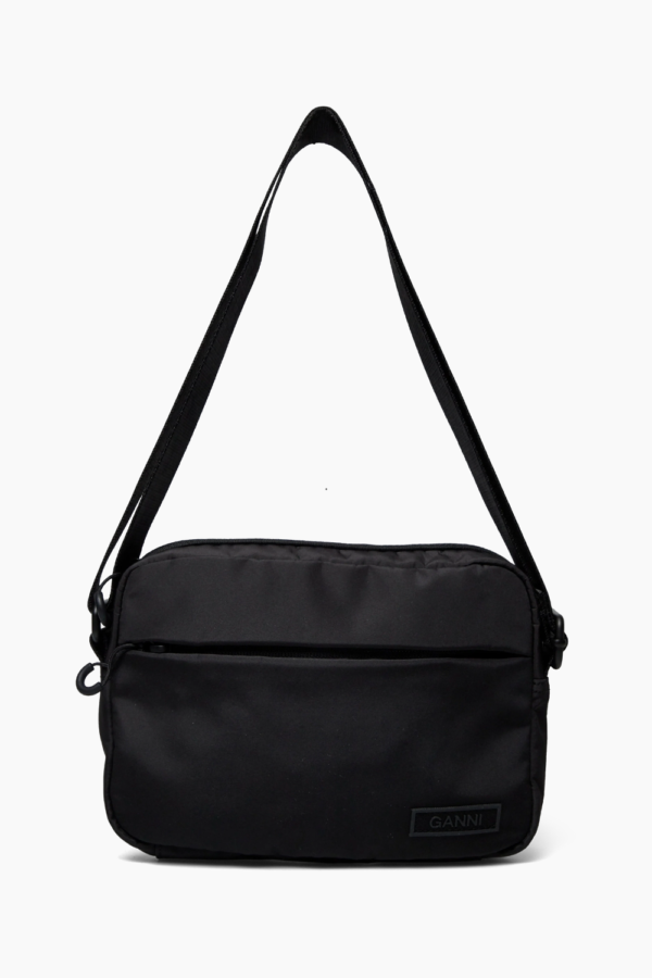 Recycled Tech Festival Bag - Black - GANNI - Sort One Size