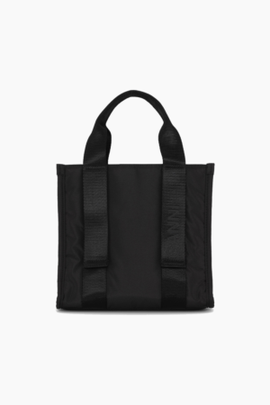 Recycled Tech Small Tote A4918 - Black - GANNI - Sort One Size