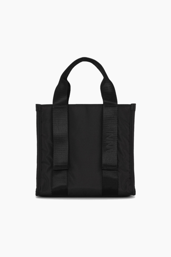 Recycled Tech Small Tote A4918 - Black - GANNI - Sort One Size