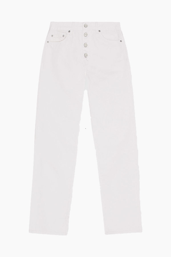 Rigid Denim Lovy - Bright White - GANNI - Hvid 27/32