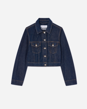 Rinse Denim Cropped Jacket