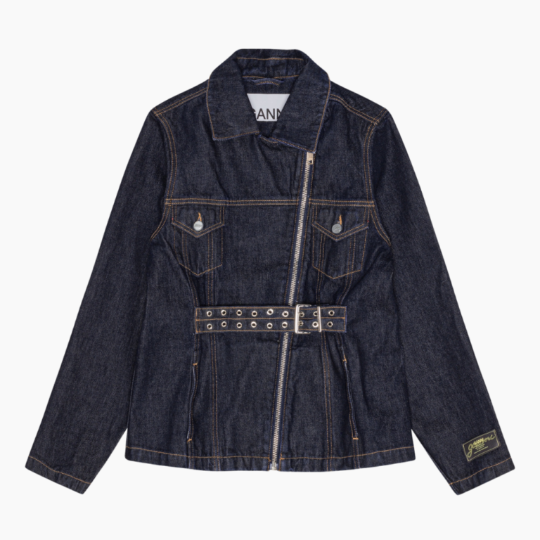 Rinse Denim Jacket J1625 - Rinse Denim - GANNI - Blå M