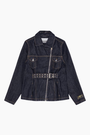 Rinse Denim Jacket J1625 - Rinse Denim - GANNI - Blå M