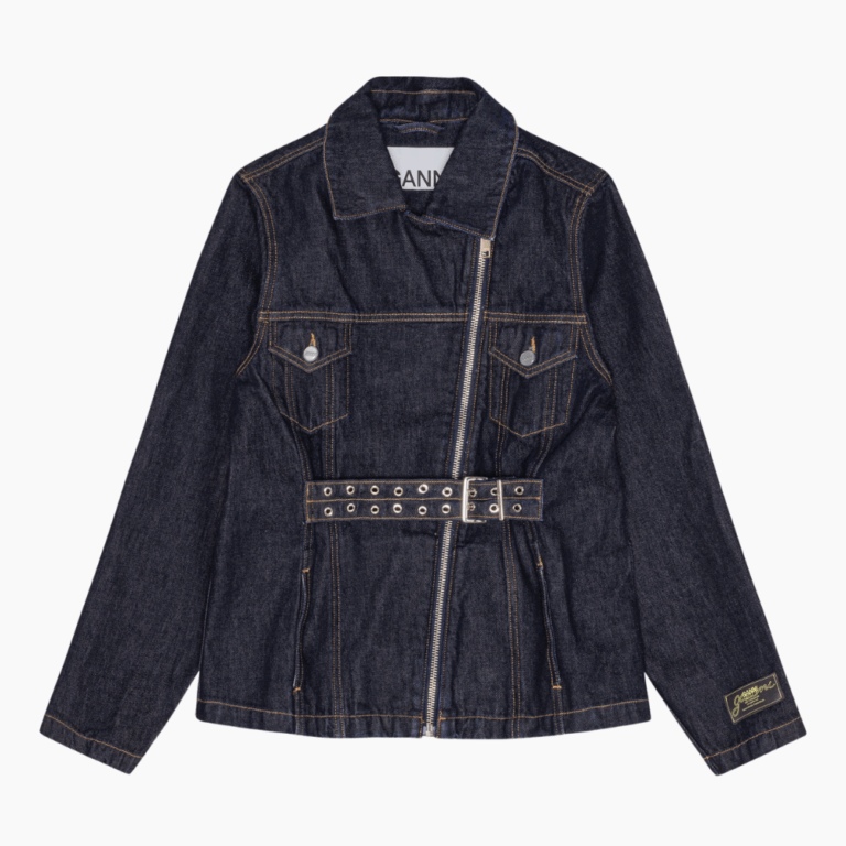 Rinse Denim Jacket J1625 - Rinse Denim - GANNI - Blå M