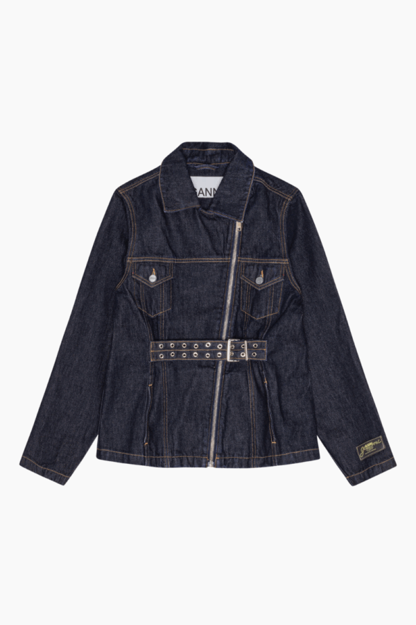 Rinse Denim Jacket J1625 - Rinse Denim - GANNI - Blå XS