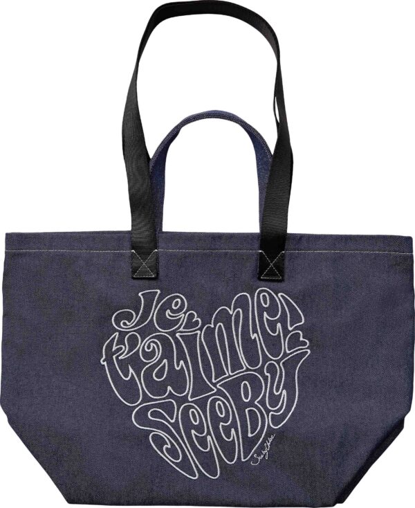 SEE BY BYE Tote BAG, Denim Blue, Single Size