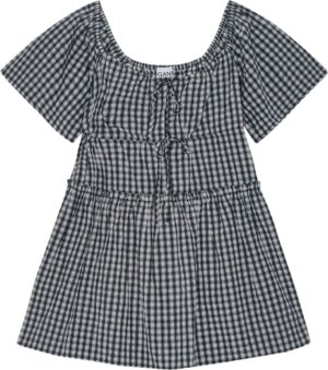 Seersucker Check Mini Layer Dress