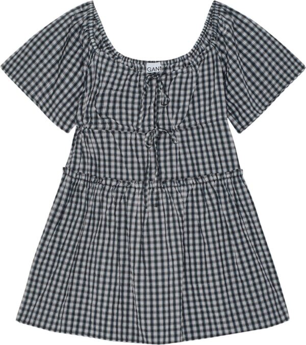 Seersucker Check Mini Layer Dress