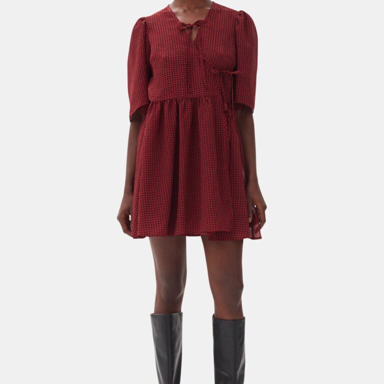 Sheer Fluid Check Tie String Wrap D