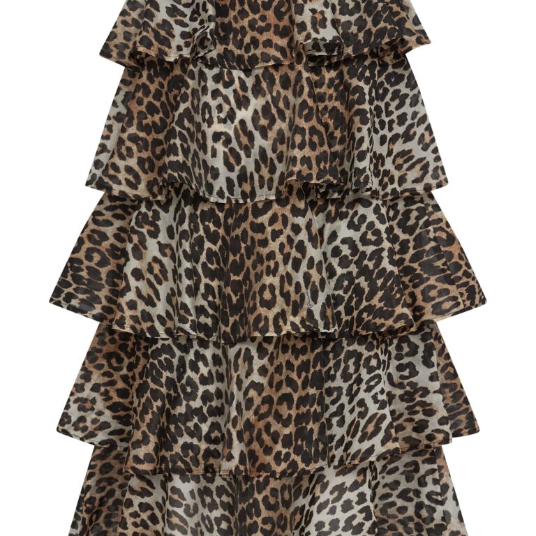 Sheer Voile Maxi Flounce Skirt