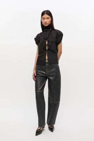 Shimmery Foil Denim Stary