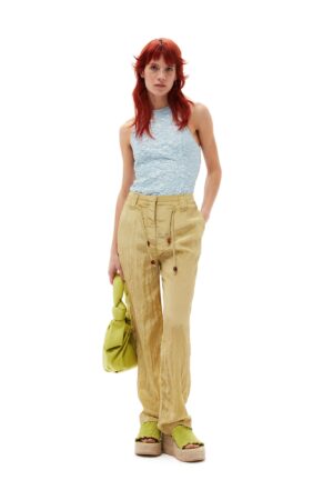Shiny Tech Midhigh Waisted Pants