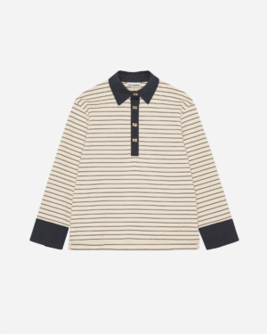 Single Piquet Jersey Polo - Egret