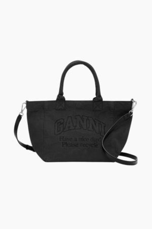 Small Easy Shopper A5972 - Black - GANNI - Sort One Size