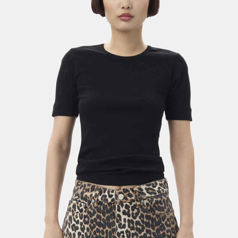 Soft Cotton Rib Short Sleeve Tshir