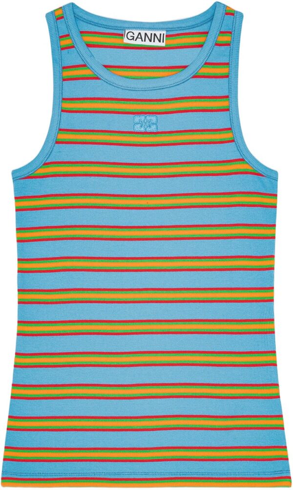 Soft Cotton Rib Striped Tank Top