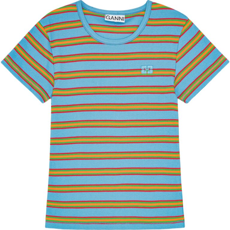 Soft Cotton Rib Stripes Baby Fit T