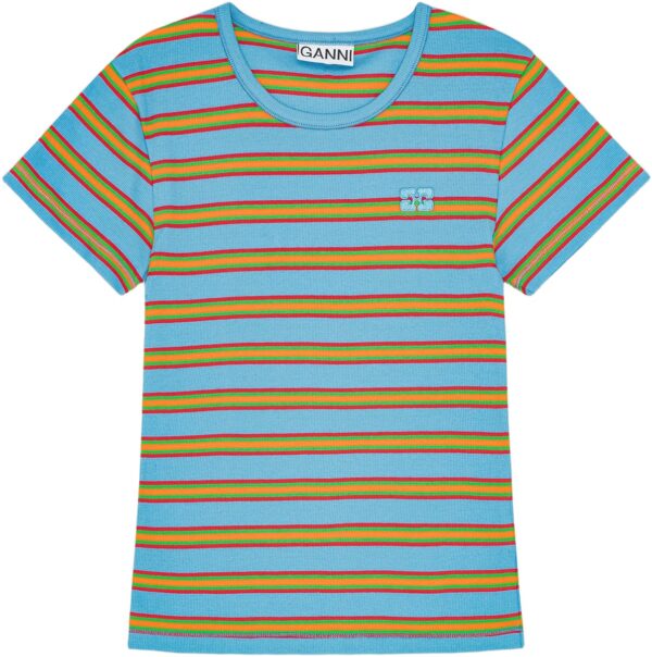 Soft Cotton Rib Stripes Baby Fit T