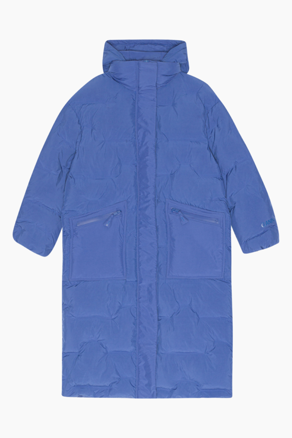 Soft Puffer Oversized Coat F8546 - Bright Cobalt - GANNI - Blå XXS/XS