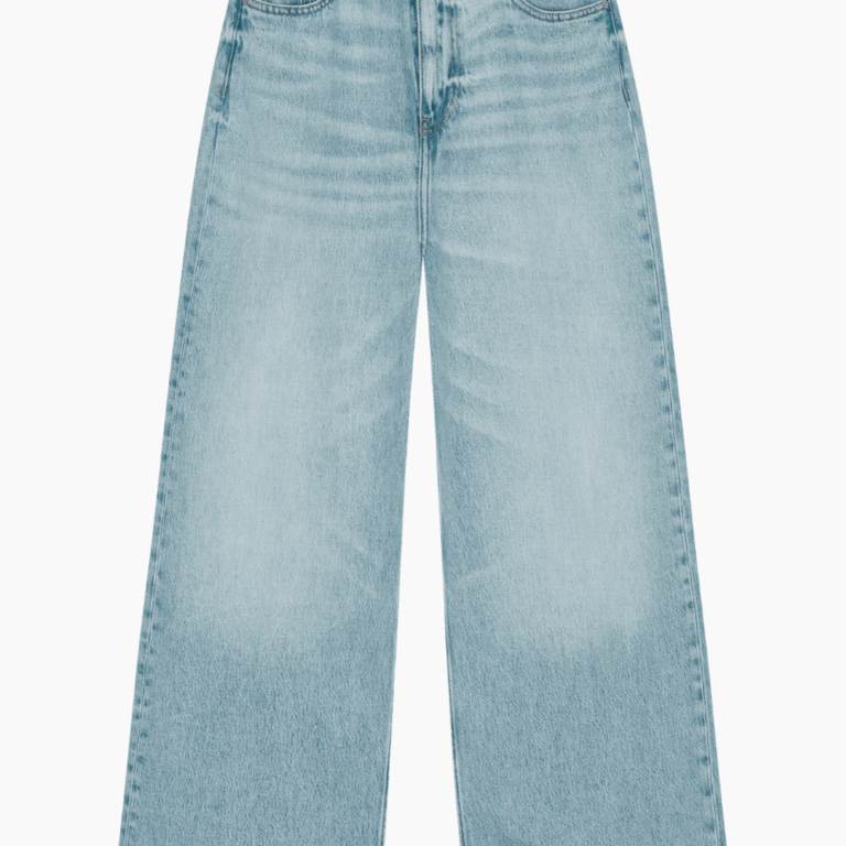 Soft Rigid Denim Baggy Jeans J1743 - Light Blue Stone - GANNI - Blå 24
