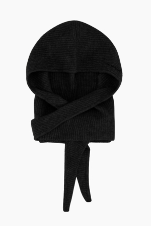 Soft Wool Balaclava A6223 - Black - GANNI - Sort One Size