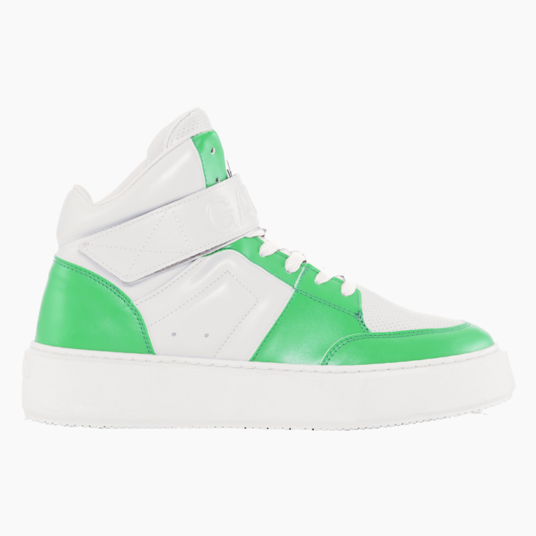 Sporty Mix Cupsole High Top Velcro Sneakers - Kelly Green - GANNI - Grøn 37