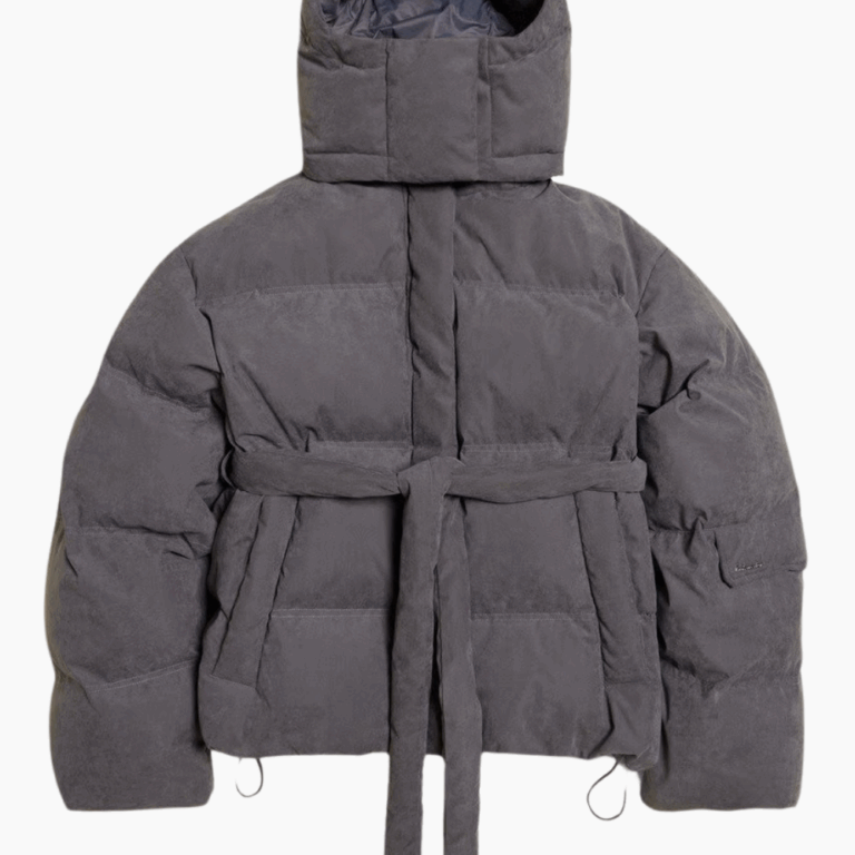 Steilia Brushed Down Jacket - Grey - Holzweiler - Grå XS