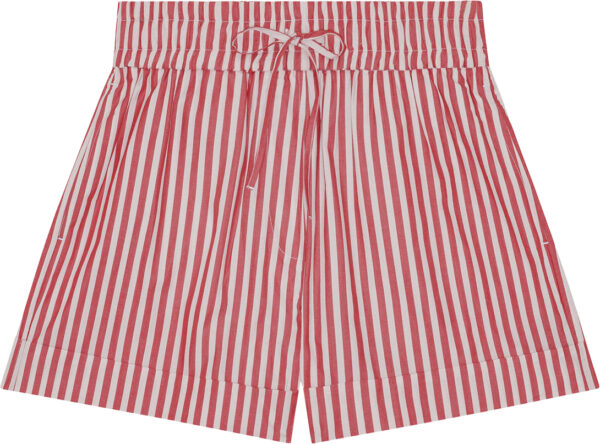 Stripe Cotton Elasticated Shorts