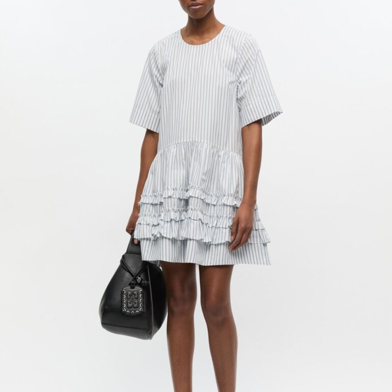 Stripe Cotton Mini Dress