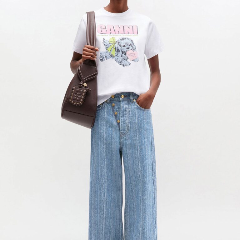 Structured Denim Double Fly Baggy J