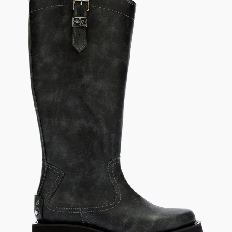 Studs High Boot Vintage S3166 - Ebony - GANNI - Grå 39