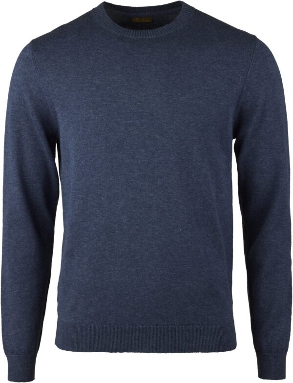 Sweater Knitted Crew Neck Hemp / Cotton
