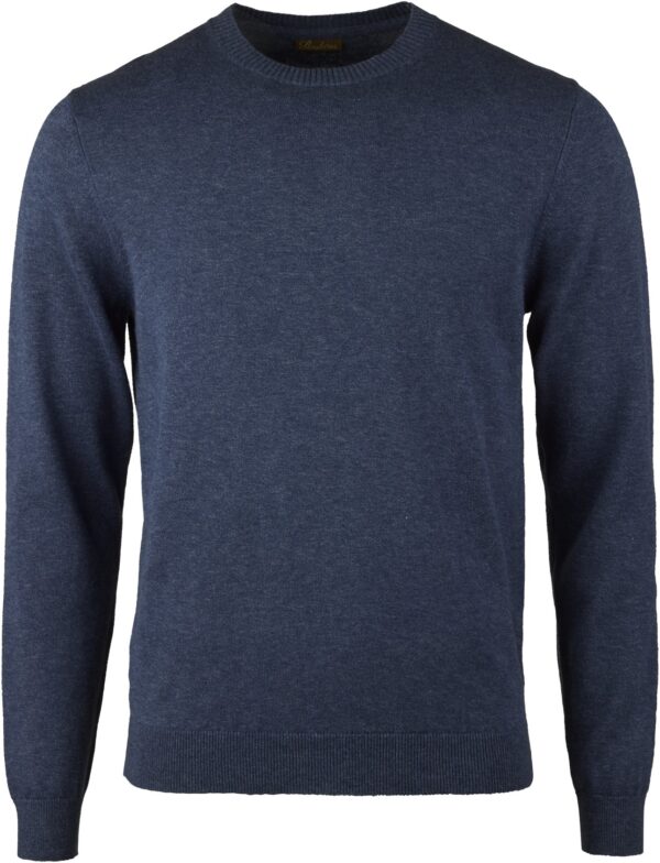 Sweater Knitted Crew Neck Hemp / Cotton