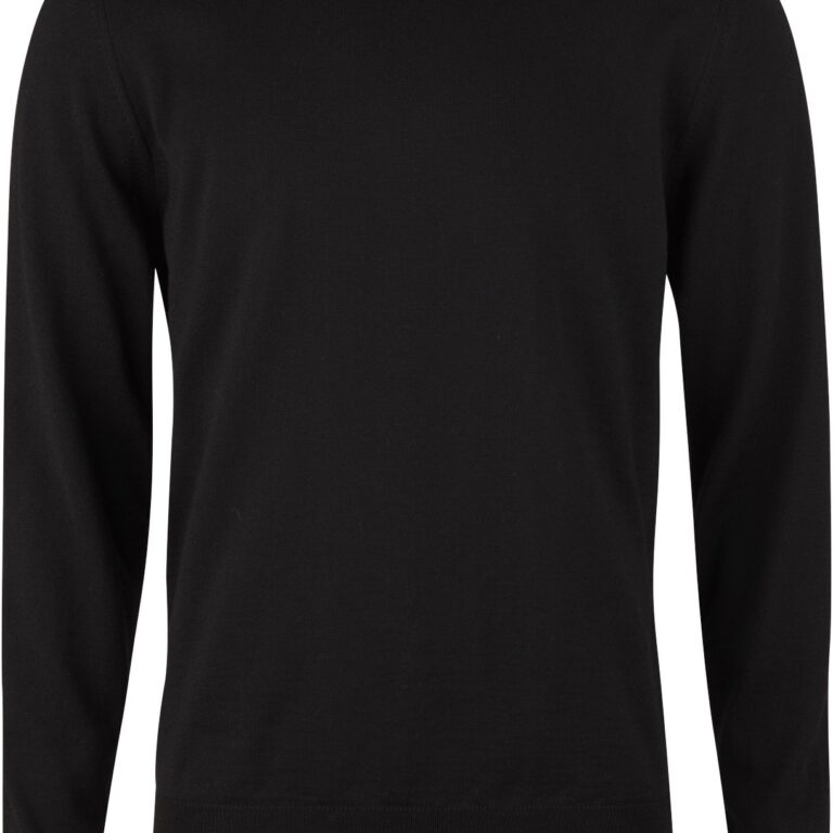 Sweater Knitted Crew Neck With Patch Merino Wool