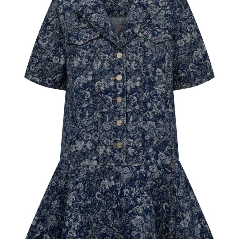 Tapestry Denim Mini Dress