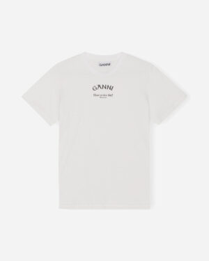 Thin Jersey Relaxed O-neck T-shirt - Bright White