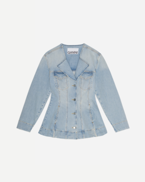 Tint Denim Fitted Blazer - Tint Denim