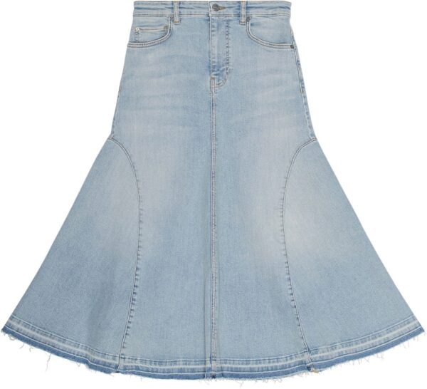 Tint Denim Midi Skirt