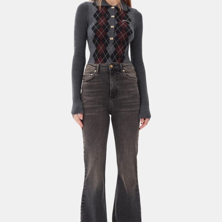 Tint Edge Denim Flare Jeans HW