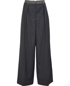 Two Color Wide Pants