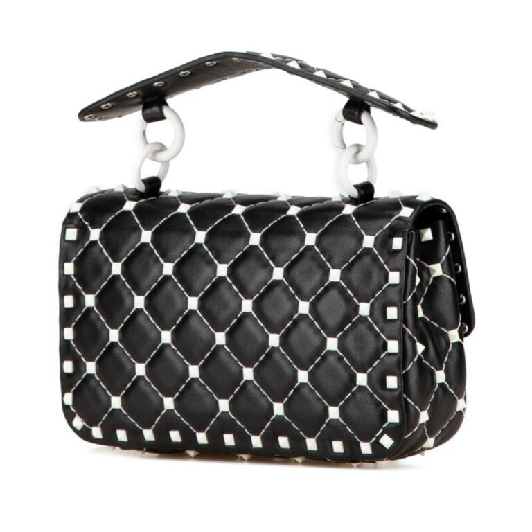 Valentino Vintage Rockstud Spike Leather 2way Bag Håndtasker