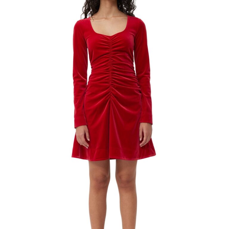 Velvet Jersey Mini Dress