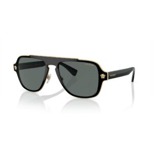 Versace 0VE2199 Solbriller - Firkantede Sort Polariserede Linser