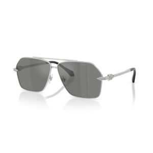 Versace 0VE2284 Solbriller - Firkantede Sølv Spejlede Linser